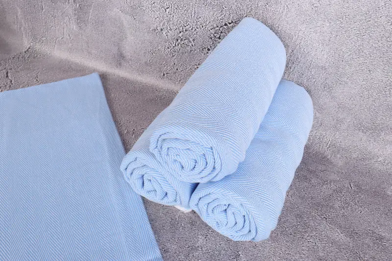 Bridesmaid Favors, Turkish Towel Set, Quick-dry peshtemal, Personalized Wedding Gift, Quick-Dry Beach Towel, 70x40 Cotton Herringbone Towel - 8