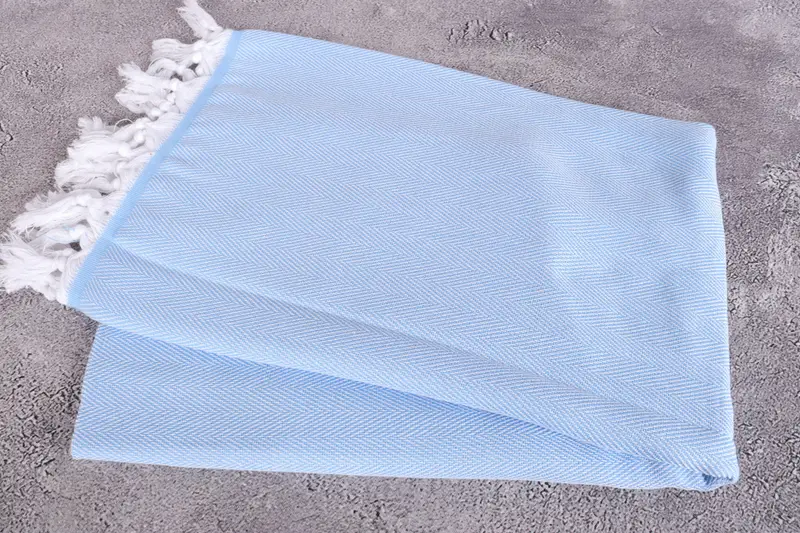 Bridesmaid Favors, Turkish Towel Set, Quick-dry peshtemal, Personalized Wedding Gift, Quick-Dry Beach Towel, 70x40 Cotton Herringbone Towel - 6
