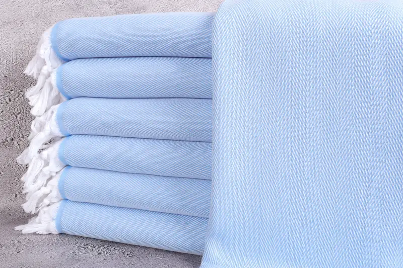 Bridesmaid Favors, Turkish Towel Set, Quick-dry peshtemal, Personalized Wedding Gift, Quick-Dry Beach Towel, 70x40 Cotton Herringbone Towel - 1