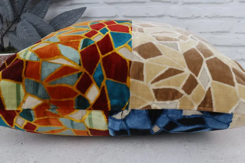 Pillow Cover, Interior Designer Pillow, Yoga Pillow Case, Chair Cushion Cover, Gift Pillow, Ethnic Cushion, 20x20 Red Pillow Sham, Antique Pillows - 5