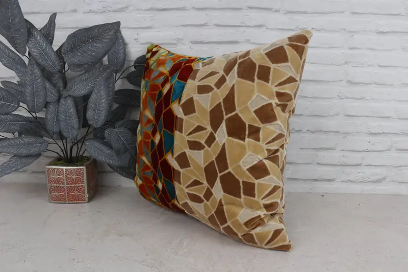 Pillow Cover, Interior Designer Pillow, Yoga Pillow Case, Chair Cushion Cover, Gift Pillow, Ethnic Cushion, 20x20 Red Pillow Sham, Antique Pillows - 4