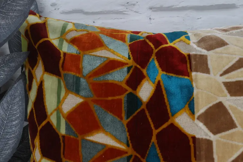 Pillow Cover, Interior Designer Pillow, Yoga Pillow Case, Chair Cushion Cover, Gift Pillow, Ethnic Cushion, 20x20 Red Pillow Sham, Antique Pillows - 2