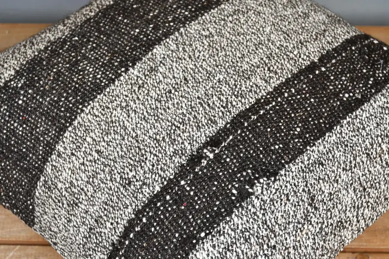 Boho Pillow, Pillow for Sofa, Farmhouse Pillow Case, Pillow Case, 20x20 Brown Pillow Cover, Sofa Bolster Pillow Sham, Kilim Pillow Cover - 3