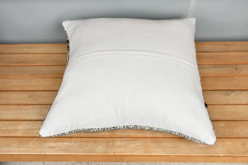 Boho Pillow, Pillow for Sofa, Farmhouse Pillow Case, Pillow Case, 20x20 Brown Pillow Cover, Sofa Bolster Pillow Sham, Kilim Pillow Cover - 5