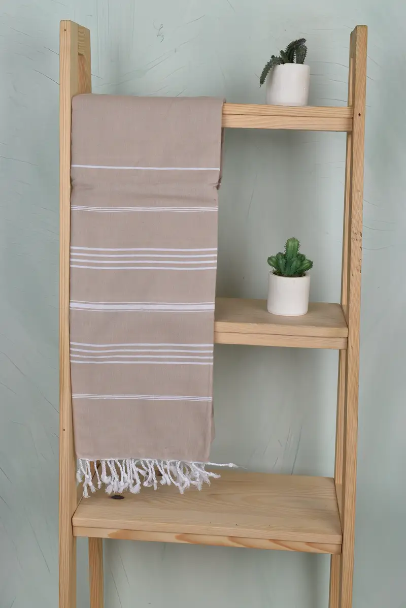 Welcome Wedding Gift, Soft towel, Cotton towel, Custom Beach Towels, Summer Towel, Custom Wedding Gift, Embroidery Towel, 70x40 Cotton Striped Towel - 8