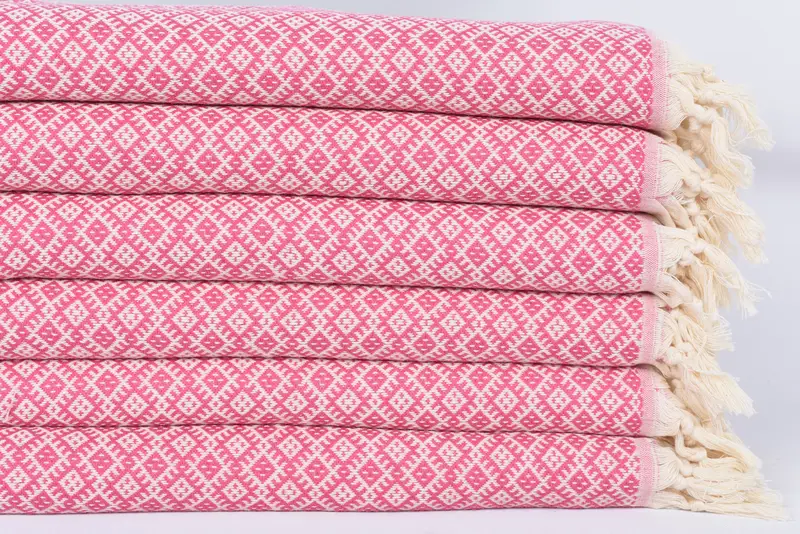 Spa Towel, Bridesmaid Towel, Monogram Kitchen Towel, Travel Towel, Turkish Tea Towel, Monogram Hand Towel, 38x20 Cotton Diamond Towel, Birthday Gift - 3