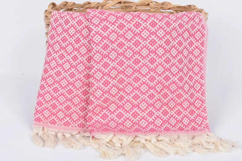 Spa Towel, Bridesmaid Towel, Monogram Kitchen Towel, Travel Towel, Turkish Tea Towel, Monogram Hand Towel, 38x20 Cotton Diamond Towel, Birthday Gift - 5