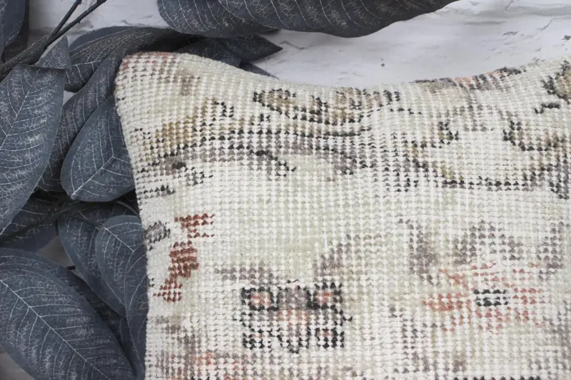 12x12 Beige Cushion, Christmas Cushion Case, Pillow Sham, Boho Pillow Sham Cover, Vintage Pillow, Antique Pillows, Hippie Throw Pillow Sham - 2