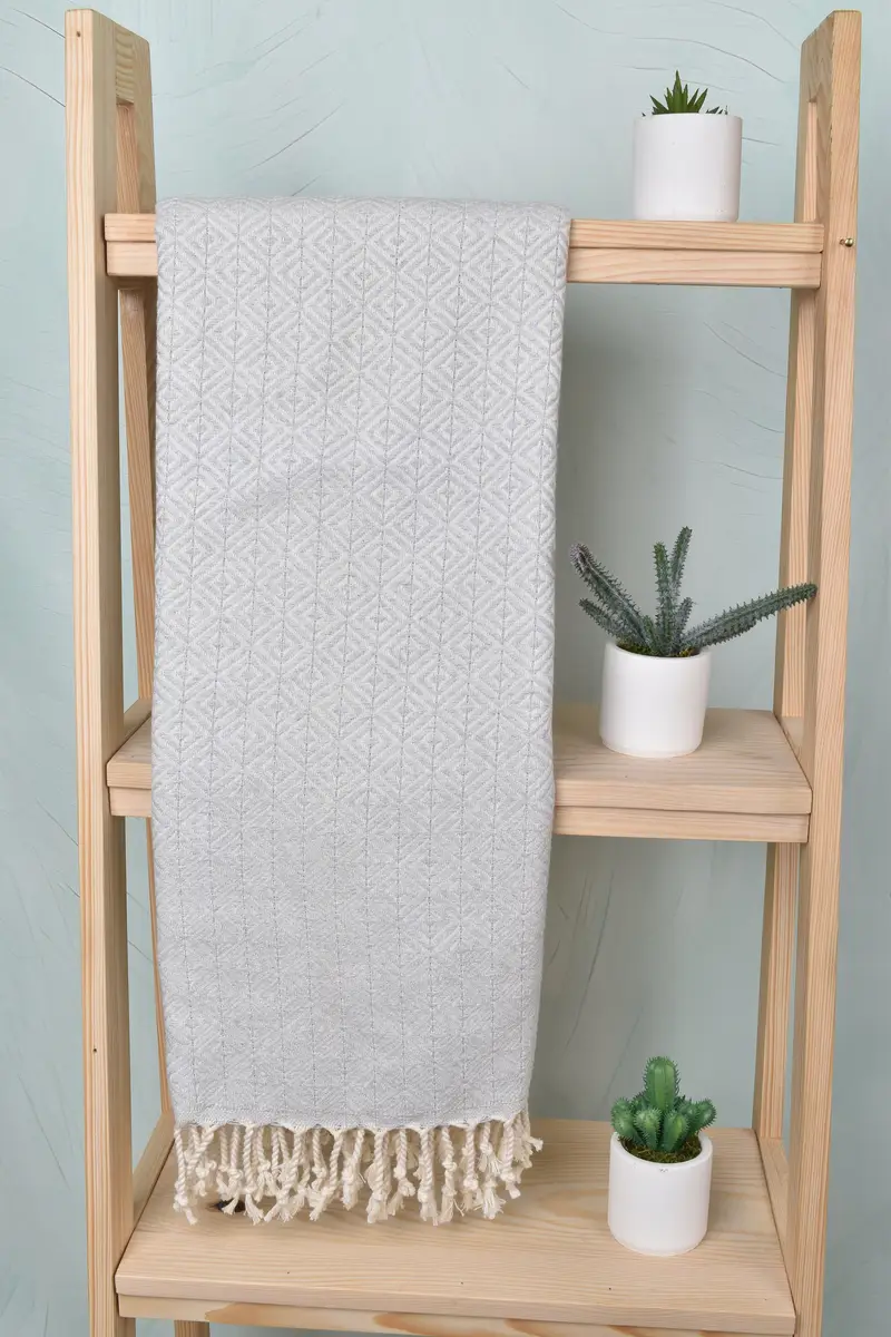 70x40 Cotton Diamond Towel, Organic Turkish towel, Quick-dry towel, Lightweight towel, Bathroom Towel, Turkish Towel Bulk, Gift For Wedding Day - 8