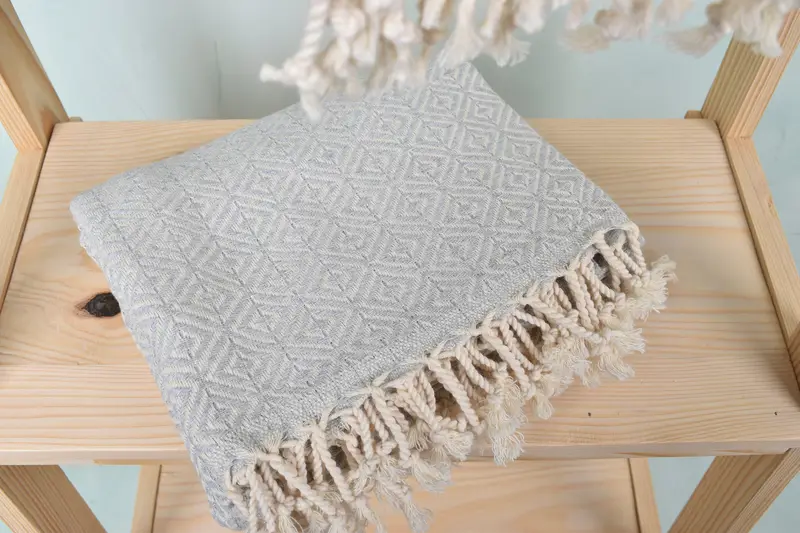 70x40 Cotton Diamond Towel, Organic Turkish towel, Quick-dry towel, Lightweight towel, Bathroom Towel, Turkish Towel Bulk, Gift For Wedding Day - 5