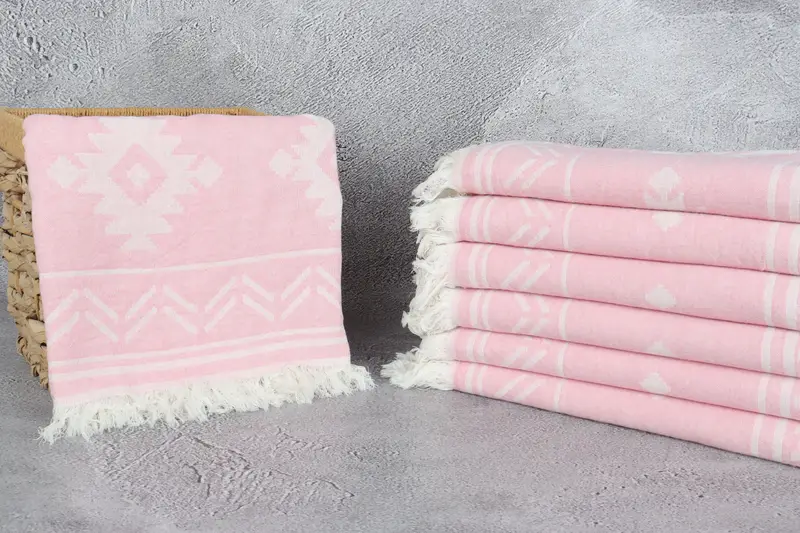 Bridesmaid Gifts, Turkish Towel USA, 74x40 Cotton Geometric Towel, Mother Of The Groom Gift, Thin towel, Quick-drying cotton Turkish beach towel - 4