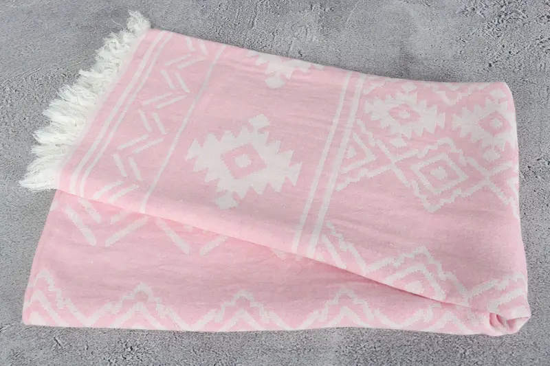 Bridesmaid Gifts, Turkish Towel USA, 74x40 Cotton Geometric Towel, Mother Of The Groom Gift, Thin towel, Quick-drying cotton Turkish beach towel - 7
