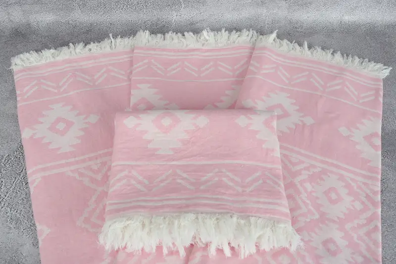 Bridesmaid Gifts, Turkish Towel USA, 74x40 Cotton Geometric Towel, Mother Of The Groom Gift, Thin towel, Quick-drying cotton Turkish beach towel - 5