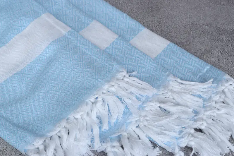 70x40 Cotton Diamond Towel, Soft towel, Quick-dry peshtemal, Personalized Turkish Towel, Xmas Gifts, Travel Towel, Turkish Beach Towel Personalized - 5