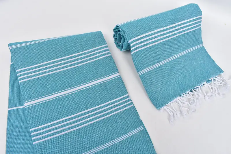 Turkish beach towel, Bridemaids Beach Towel, Bath towel, 70x40 Cotton Striped Towel, Best Friend Christmas Gift, Bachelorette Party Decorations - 7