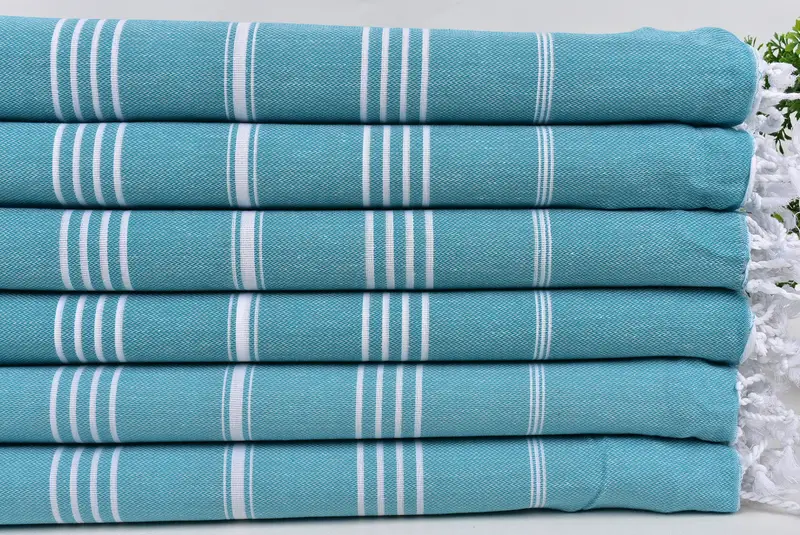 Turkish beach towel, Bridemaids Beach Towel, Bath towel, 70x40 Cotton Striped Towel, Best Friend Christmas Gift, Bachelorette Party Decorations - 3
