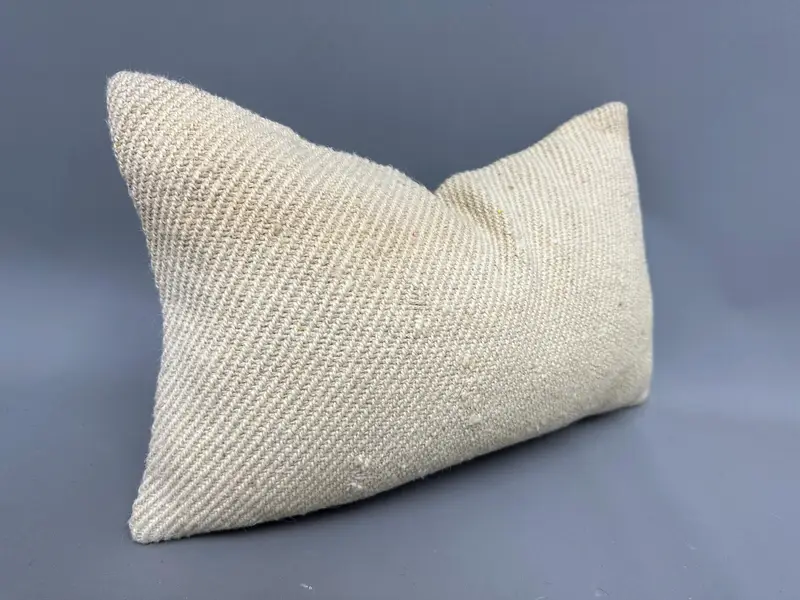 12x20 Beige Pillow Cover, Aesthetic Cushion Case, Pillow Case, Kilim Cushion Sham, Gift Pillow, Home Decor Pillow, Turkish Bench Pillow Cover - 2
