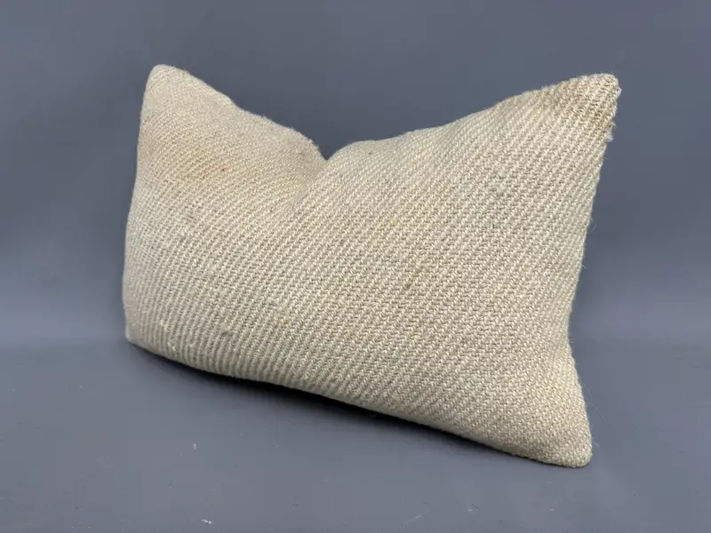 12x20 Beige Pillow Cover, Aesthetic Cushion Case, Pillow Case, Kilim Cushion Sham, Gift Pillow, Home Decor Pillow, Turkish Bench Pillow Cover - 3