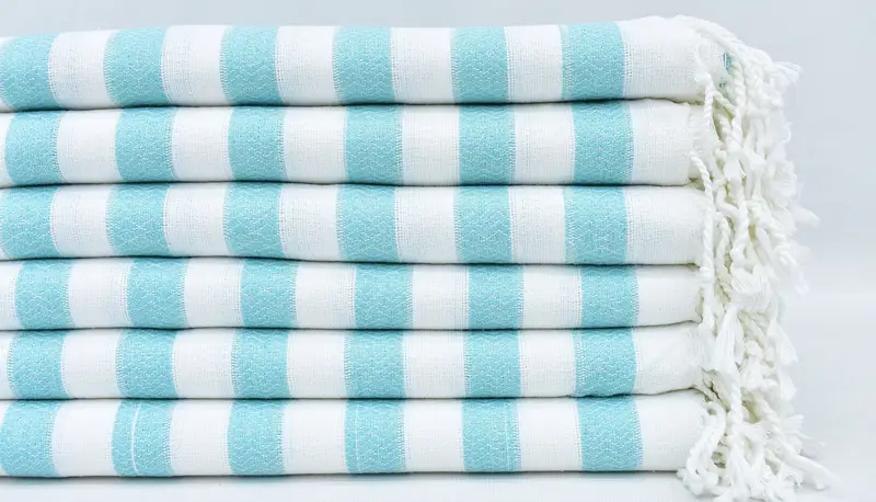 Bridesmaid Gift Towel, Monogrammed Beach Towel, 70x36 Cotton Striped Towel, Gym Towel, Bachelor Bachelorette Party Favors, Anniversary Gift For Her - 1