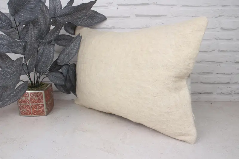 Vintage Pillow, Ikat Pillow Sham, Cushion, Home Decor Pillow, 16x24 White Cushion Case, Decorative Pillow, Interior Designer Pillow - 4