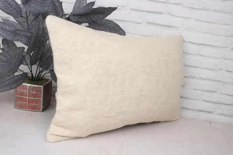 Vintage Pillow, Ikat Pillow Sham, Cushion, Home Decor Pillow, 16x24 White Cushion Case, Decorative Pillow, Interior Designer Pillow - 3