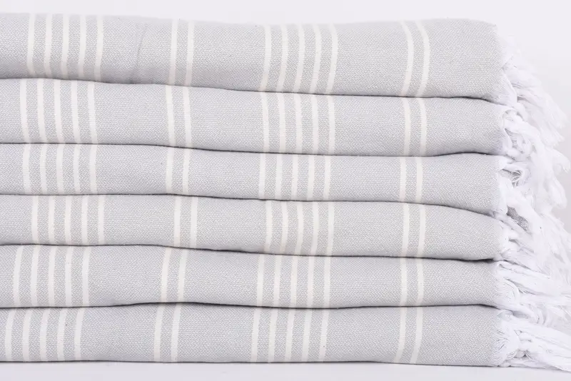Turkish Tablecloth, 96x70 Cotton Striped Towel, Woven Blanket, Wedding Anniversary Gift, Bachelor Gift, Housewarming Gift, Organic Throw, Tablecloth - 3