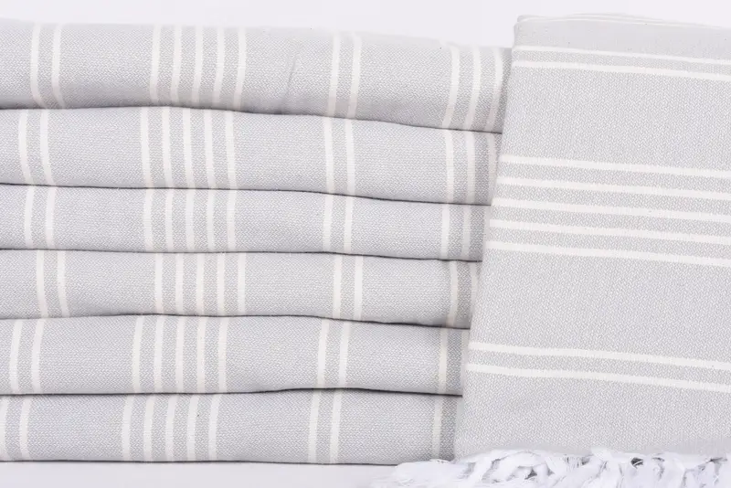Turkish Tablecloth, 96x70 Cotton Striped Towel, Woven Blanket, Wedding Anniversary Gift, Bachelor Gift, Housewarming Gift, Organic Throw, Tablecloth - 2
