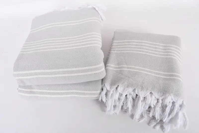 Turkish Tablecloth, 96x70 Cotton Striped Towel, Woven Blanket, Wedding Anniversary Gift, Bachelor Gift, Housewarming Gift, Organic Throw, Tablecloth - 7