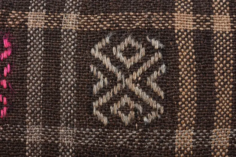 Ethnical Kilim Rug Pillow, Gift Pillow, Antique Pillows, Wholesale Pillow Cover, Pillow Case, 16x48 Brown Cushion, Retro Cushion Cover, Bed Pillow - 3