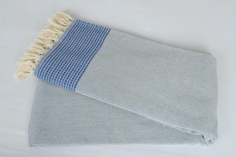 96x92 Cotton Striped Towel, Custom Wedding Gifts, Woven Blanket, Custom Gifts, Turkish Bedspread, Personalized Blanket, Oversized Beach Towel - 6