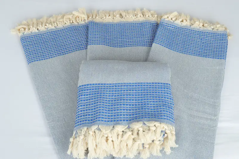 96x92 Cotton Striped Towel, Custom Wedding Gifts, Woven Blanket, Custom Gifts, Turkish Bedspread, Personalized Blanket, Oversized Beach Towel - 5