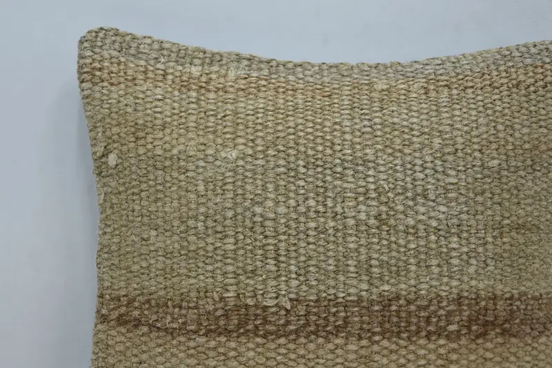 Kilim Cushion Sham, Pillow Cover, 12x12 Beige Cushion Case, Pet Pillow Cover, Vintage Kilim Pillow, Boho Pillow Sham Cover, Meditation Pillow Cover - 2