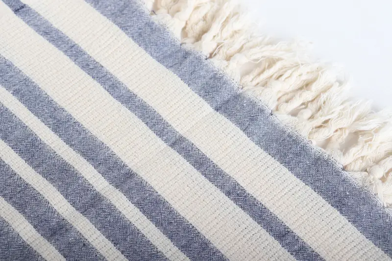 70x34 Cotton Striped Towel, Housewarming Gift, Personalised Gift, Quick-Dry Beach Towel, Gift For Him, Organic Beach Towel, Turkish Towel Monogram - 6