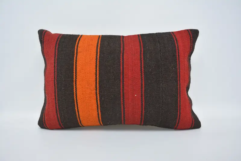 16x24 Orange Cushion Case, Gift Pillow, Accent Cushion Case, Turkish Pillow, Pillow for Sofa, Pillow Cover, Farmhouse Cushion - 1