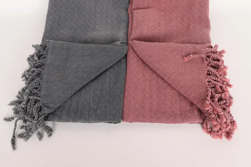 Housewarming Gift, Lightweight Turkish towel, 64x32 Cotton Stonewashed Geometric Towel, Luxury Beach Towel, Personalized Gifts, Birthday Gift - 4