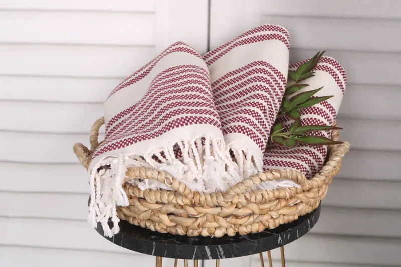 Beach Towel Gift, Custom Gifts, Travel towel, Luxury Turkish beach towel with fringe, 70x40 Cotton Striped Towel, Beach Wedding Favor, Gift For Her - 5