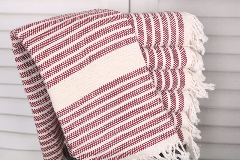 Beach Towel Gift, Custom Gifts, Travel towel, Luxury Turkish beach towel with fringe, 70x40 Cotton Striped Towel, Beach Wedding Favor, Gift For Her - 1
