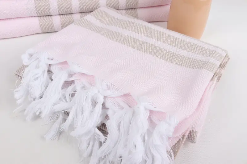 68x36 Cotton Chevron Towel, Personalized Towel Gift, Embroidery Towels, Housewarming Gift, Bachelor Gifts, Bridesmaid Gift, Wedding Hand Made Gift - 5