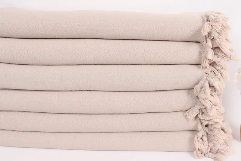 Organic Throw, 88x70 Cotton Stonewashed Chevron Towel, Housewarming Gift, Tablecloth, Valentines Gift, Personalized Gifts, Family Gift Basket - 3
