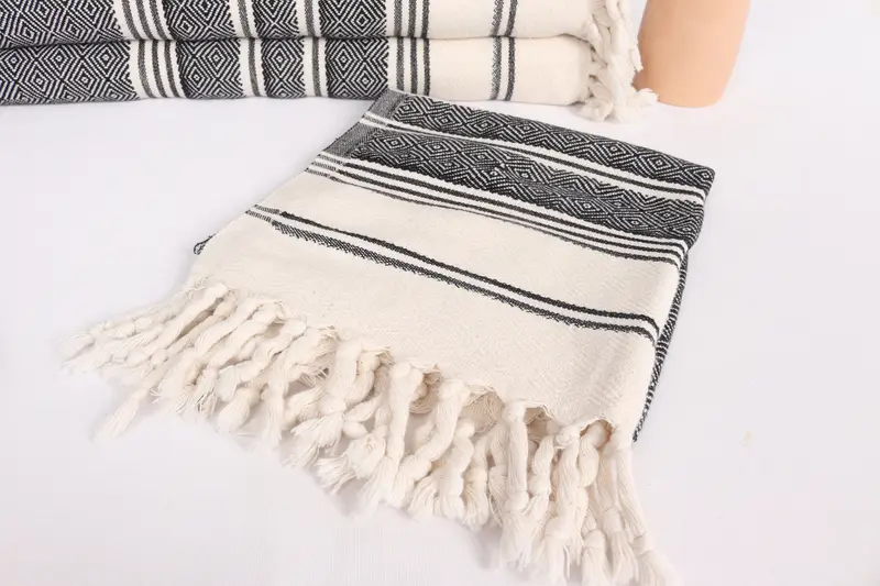 Small Bath Towels, Bridesmaid Gifts, Handmade Gift, Welcome Wedding Gift, Monogram Hand Towel, Wedding Anniversary Gift, 40x18 Cotton Diamond Towel - 5