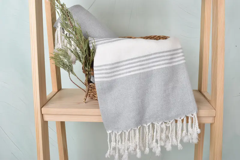 Personalized Towel, Xmas Gifts, Wedding Towel, Kids Beach Towel, Beach towel, Turkish Towel Beach, 70x40 Cotton Summer Print Striped Towel - 5