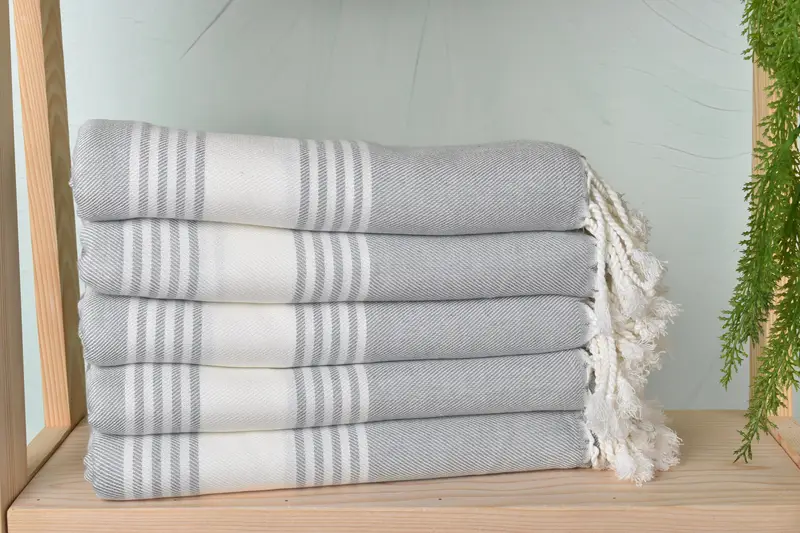 Personalized Towel, Xmas Gifts, Wedding Towel, Kids Beach Towel, Beach towel, Turkish Towel Beach, 70x40 Cotton Summer Print Striped Towel - 3
