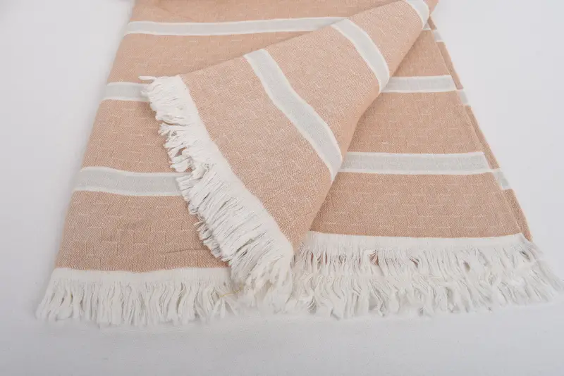 Bridesmaid Gifts, Gift For Mom, 96x84 Cotton Striped Towel, Girl Trip Party Favor, Turkish Towel Blanket, Personalized Blanket, Custom Wedding Gifts - 8