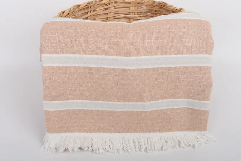 Bridesmaid Gifts, Gift For Mom, 96x84 Cotton Striped Towel, Girl Trip Party Favor, Turkish Towel Blanket, Personalized Blanket, Custom Wedding Gifts - 5
