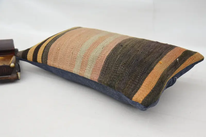 Pillow for Sofa, Tapestry Cushion Case, 12x20 Brown Cushion, Southwestern Cushion Cover, Antique Pillows, Pillow Case, Gift Pillow - 6