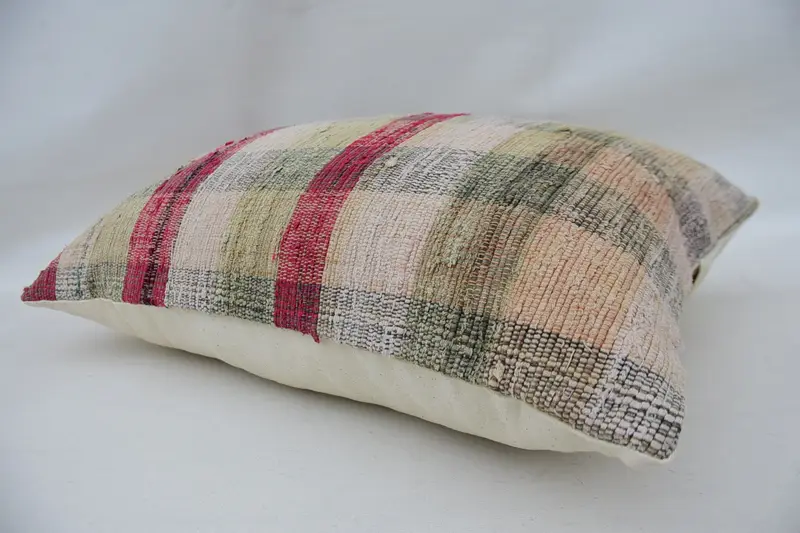 Pillow, 16x24 Beige Pillow Case, Boho Pillow Sham Cover, Ethnic Pillow Cover Pillow Sham, Ethnical Kilim Rug Pillow, Pillow for Sofa - 6