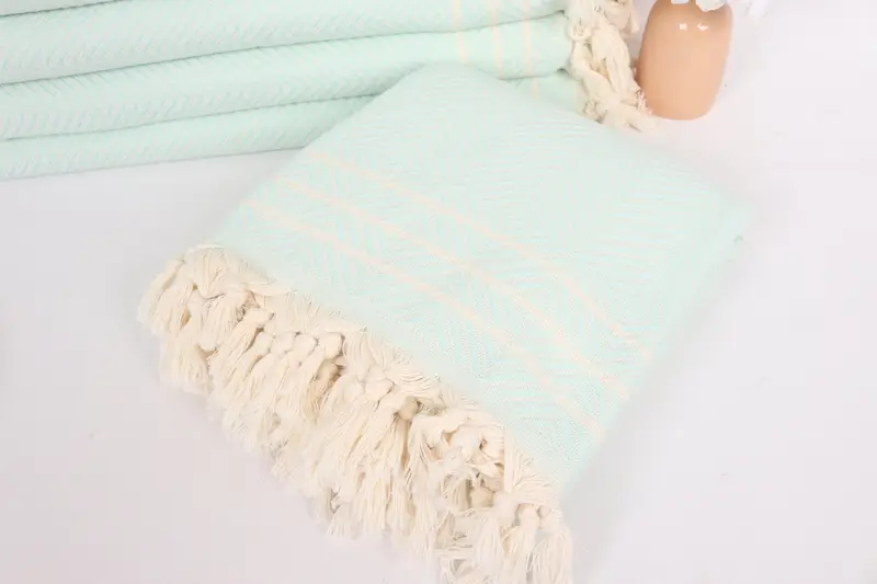 Bridal Shower Gift, Beach Wedding Favor, Woven Blanket, Throw Blanket, Personalized Home Gift Wedding, 96x70 Cotton Diamond Towel, Personalised Gift - 5