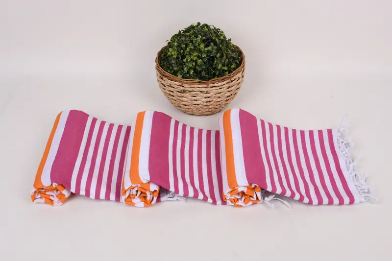 Spa Gift, Personalized Bridesmaid Gift, Bridesmaid Gift, Girl Trip Party Favor, Monogram Turkish Towel, Spa Towel, 68x36 Cotton Striped Towel - 1