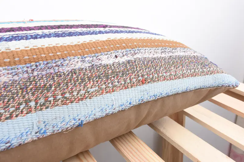 Authentic Pillow Sham, Cushion, Turkish Pillow, 16x48 White Pillow Case, Ethnical Kilim Rug Pillow, Muted Pillow Case, Kilim Cushion Sham - 7