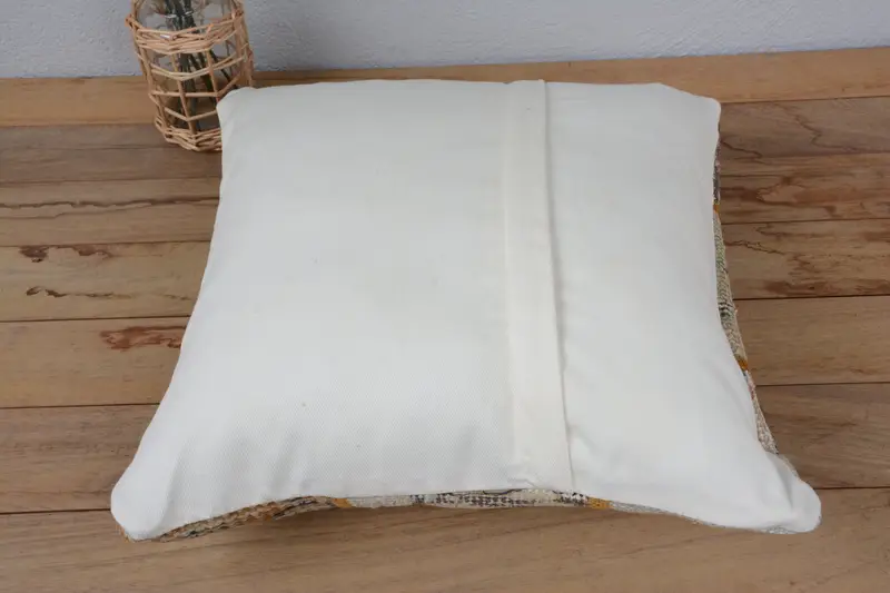 Kilim Pillow Cover, Interior Designer Pillow, Customized Pillow Cover, Home Decor Pillow, 16x16 Beige Cushion Cover, Ikat Cushion Cover, Pillow Case - 6